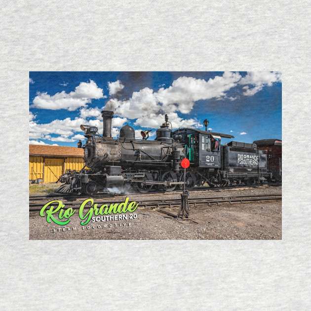 Rio Grande Southern 20 Steam Locomotive at Antonito Colorado by Gestalt Imagery